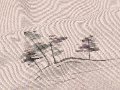 平和屋着物＃羽織　手描き　草木文　暈し染め　正絹　逸品　未使用　CABF1497in