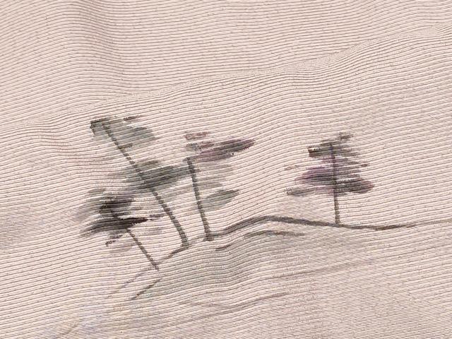 平和屋着物＃羽織　手描き　草木文　暈し染め　正絹　逸品　未使用　CABF1497in