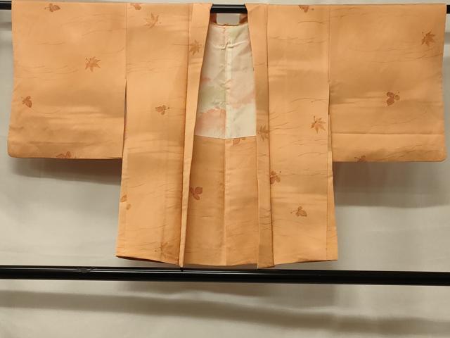 平和屋着物＃羽織　手描き　秋草文　暈し染め　正絹　逸品　CABF1516in