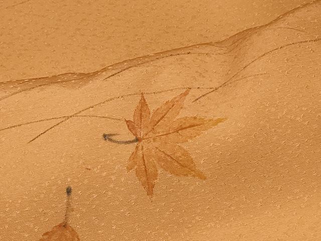 平和屋着物＃羽織　手描き　秋草文　暈し染め　正絹　逸品　CABF1516in