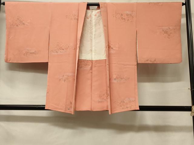 平和屋着物＃羽織　地紋起こし　花唐草文　金彩　正絹　逸品　CABF1517in