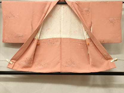 平和屋着物＃羽織　地紋起こし　花唐草文　金彩　正絹　逸品　CABF1517in