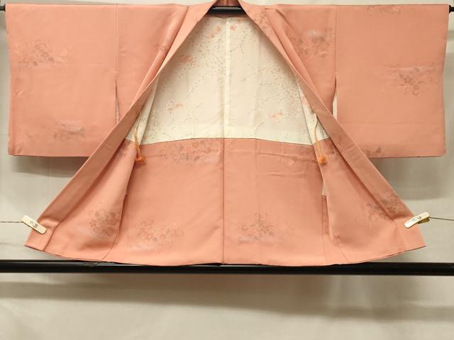 平和屋着物＃羽織　地紋起こし　花唐草文　金彩　正絹　逸品　CABF1517in