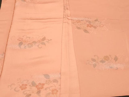 平和屋着物＃羽織　地紋起こし　花唐草文　金彩　正絹　逸品　CABF1517in