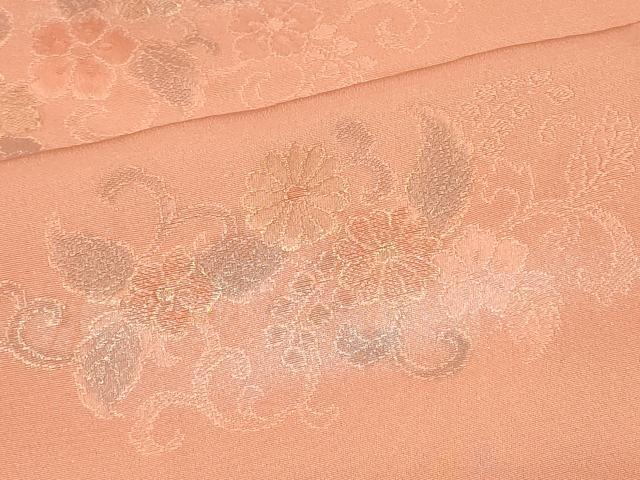 平和屋着物＃羽織　地紋起こし　花唐草文　金彩　正絹　逸品　CABF1517in