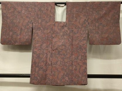 平和屋着物＃道行コート　更紗花文　正絹　逸品　CABF1519in