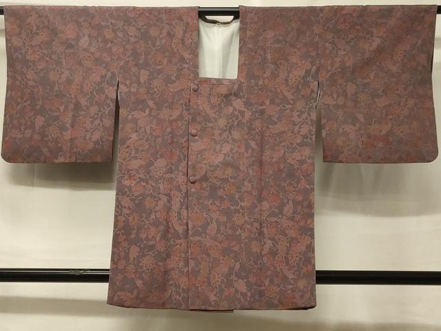 平和屋着物＃道行コート　更紗花文　正絹　逸品　CABF1519in