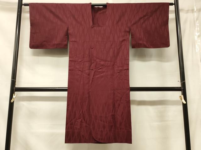 平和屋着物＃道行コート　雨コート　単衣　立涌地紋　ロング丈　正絹　逸品　CABF1524in