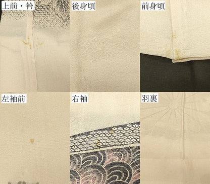 平和屋着物＃羽織　寿光織　孔雀羽花文　金銀糸　正絹　逸品　CABF1532in
