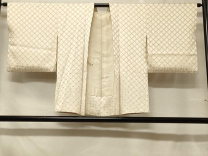 平和屋着物＃羽織　七宝文　正絹　逸品　CABF1533in