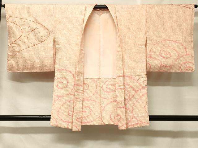 平和屋着物＃羽織　駒刺繍　総絞り　流水文　正絹　逸品　未使用　CABF1538in