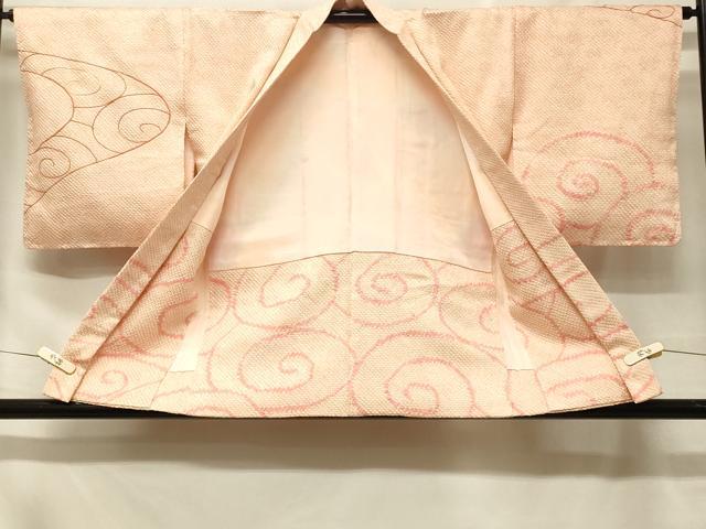 平和屋着物＃羽織　駒刺繍　総絞り　流水文　正絹　逸品　未使用　CABF1538in