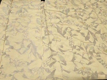 平和屋着物＃羽織　寿光織　枝花文　金銀糸　正絹　逸品　CABF1540in