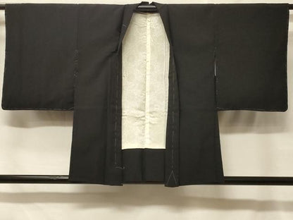 平和屋着物＃羽織　総刺繍　舞花文　黒地　金糸　正絹　逸品　未使用　CABF1544in