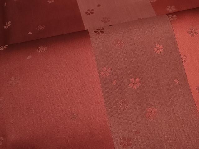 平和屋着物＃道行コート　雨コート　単衣　舞桜間道　ロング丈　正絹　逸品　未使用　CABF1549in
