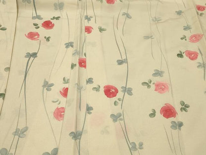 平和屋着物＃羽織　手描き　枝花文　正絹　逸品　未使用　CABF1555in