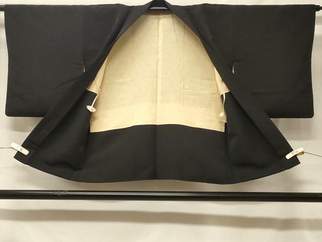 平和屋着物＃羽織　寿光織　仕覆吉祥文　黒地　金銀糸　正絹　逸品　CABF1558in
