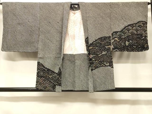 平和屋着物＃羽織　総絞り　吉祥花文　正絹　逸品　未使用　CABF1561in