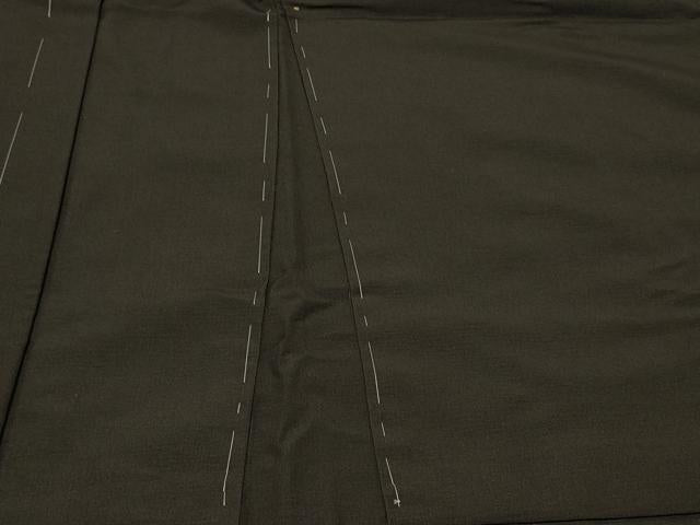 平和屋着物＃男性　羽織　黒地　正絹　逸品　未使用　CABF1563in