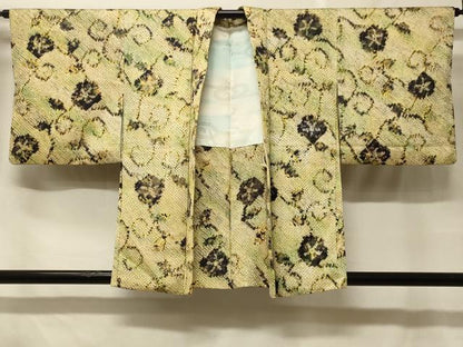 平和屋着物＃羽織　総絞り　花唐草文　暈し染め　正絹　逸品　CABF1565in