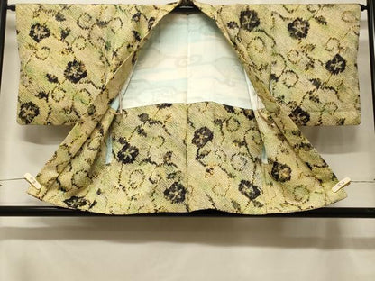 平和屋着物＃羽織　総絞り　花唐草文　暈し染め　正絹　逸品　CABF1565in