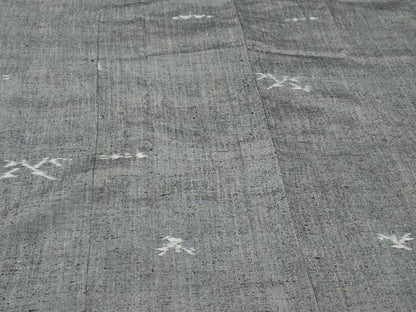 平和屋着物＃道行コート　紬地　霞文　ロング丈　正絹　逸品　CABF1567in