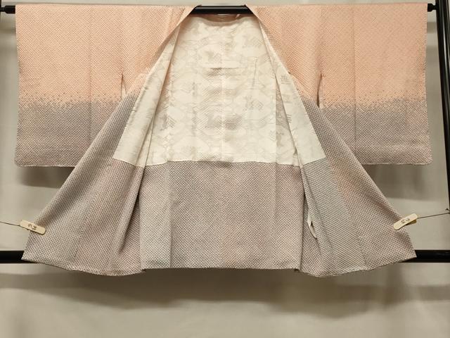 平和屋着物＃道行コート　総絞り　霞文　正絹　逸品　未使用　CABF1571in