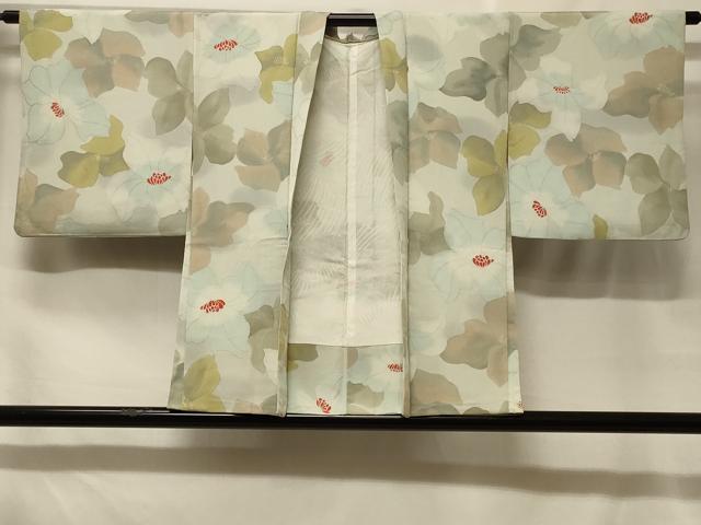 平和屋着物＃羽織　地紋起こし　花づくし　暈し染め　正絹　逸品　CABF1574in