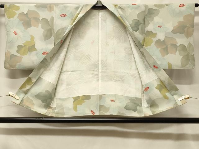 平和屋着物＃羽織　地紋起こし　花づくし　暈し染め　正絹　逸品　CABF1574in