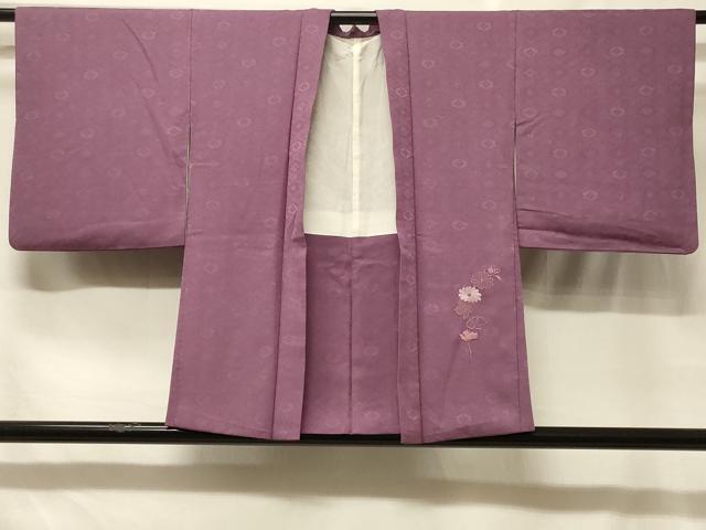 平和屋着物＃羽織 総刺繍 枝花文 正絹 逸品 CABF1577in
