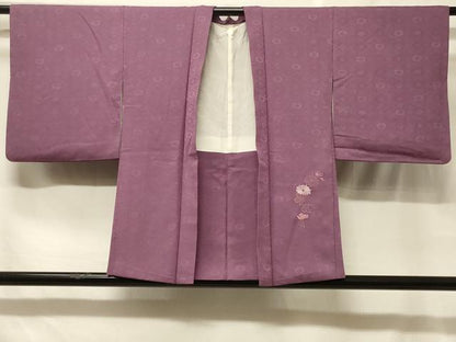 平和屋着物＃羽織　総刺繍　枝花文　正絹　逸品　CABF1577in