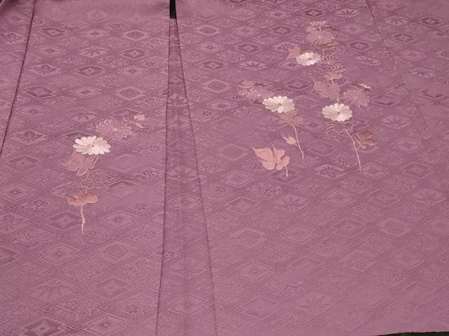 平和屋着物＃羽織 総刺繍 枝花文 正絹 逸品 CABF1577in