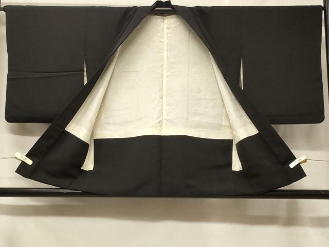 平和屋着物＃羽織　寿光織　流水花文　打ち出の小槌　黒地　金銀糸　正絹　逸品　CABF1578in