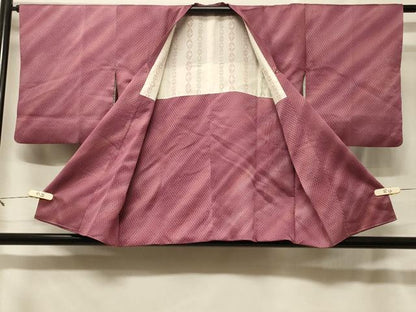 平和屋着物＃道行コート　斜線文　暈し染め　正絹　逸品　CABF1585in