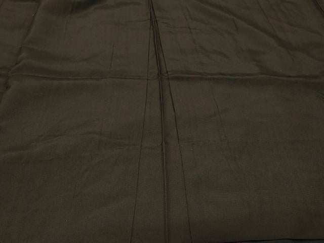 平和屋着物＃男性　長羽織　黒紋付き　単衣　正絹　逸品　未使用　CABF1591in