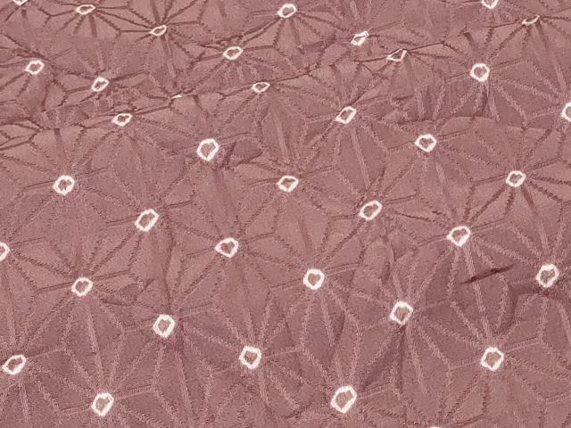 平和屋着物＃羽織　絞り　麻の葉文　正絹　逸品　CABF1597in