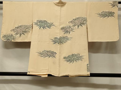 平和屋着物＃羽織　寿光織　草花文　銀糸　正絹　逸品　未使用　CABF1598in