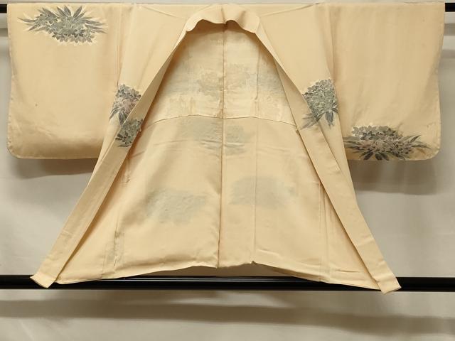 平和屋着物＃羽織　寿光織　草花文　銀糸　正絹　逸品　未使用　CABF1598in