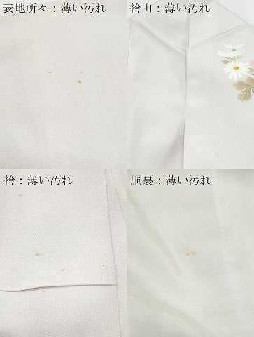 平和屋着物■訪問着 作家物 草花文 暈し染め 正絹 逸品 CABF1605th