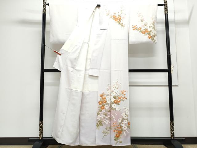 平和屋着物■訪問着 作家物 草花文 暈し染め 正絹 逸品 CABF1605th