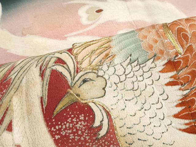 平和屋着物■豪華黒留袖　作家物　駒刺繍　鳳凰　金彩　正絹　逸品　CABF1675th