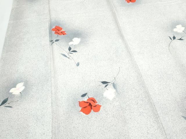 平和屋着物■上質な小紋 草花文 暈し染め 正絹 逸品 CABF1676th