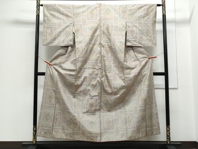 平和屋着物□本場大島紬 7マルキ 吉祥花文 正絹 逸品 CABF1687th