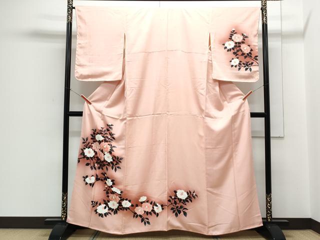 平和屋着物●訪問着　立波草花文　暈し染め　ロング丈　洗える着物　DABC2329ud 平和屋着物□訪問着 立波文 暈し染め 金彩 正絹 逸品 CABG6459xeの通販