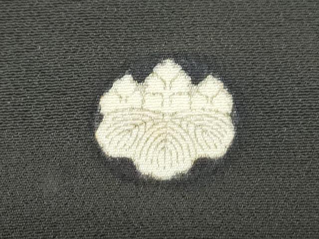 平和屋着物●豪華黒留袖　友禅　駒刺繍　鏡裏鳳凰花文　金彩　正絹　逸品　AABF3621ck 平和屋着物□豪華黒留袖 駒刺繍 鳳凰更紗花文 金彩 正絹 逸品