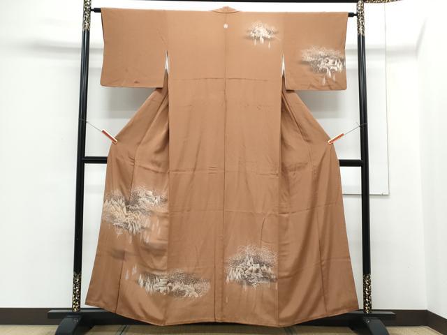 平和屋着物■訪問着　風景文　暈し染め　正絹　逸品　CABF1694th