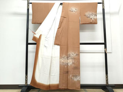 平和屋着物■訪問着　風景文　暈し染め　正絹　逸品　CABF1694th
