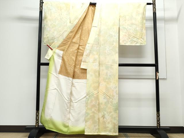 平和屋着物■上質な小紋　霞文　暈し染め　正絹　逸品　CABF1698th