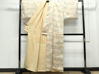 平和屋着物■上質な小紋 エ霞文 暈し染め 正絹 逸品 CABF1700th