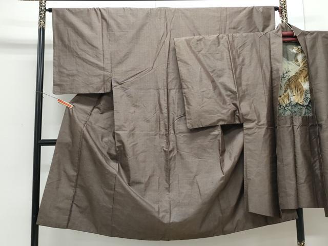 平和屋着物■男性　本場大島紬　アンサンブル　80亀甲　総詰め　正絹　逸品　CABF1710th